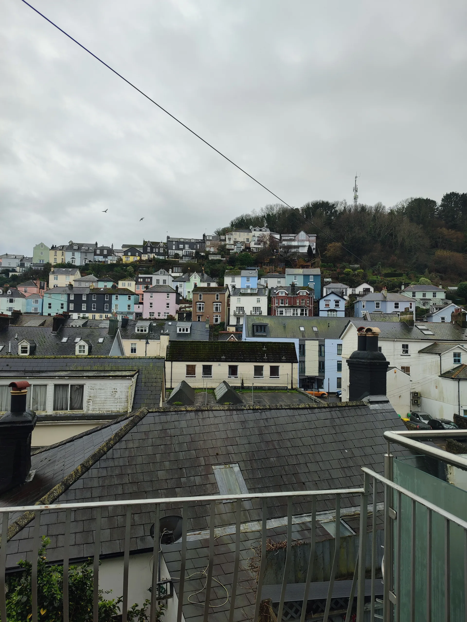 Dartmouth's colourful houses climbing the hillside